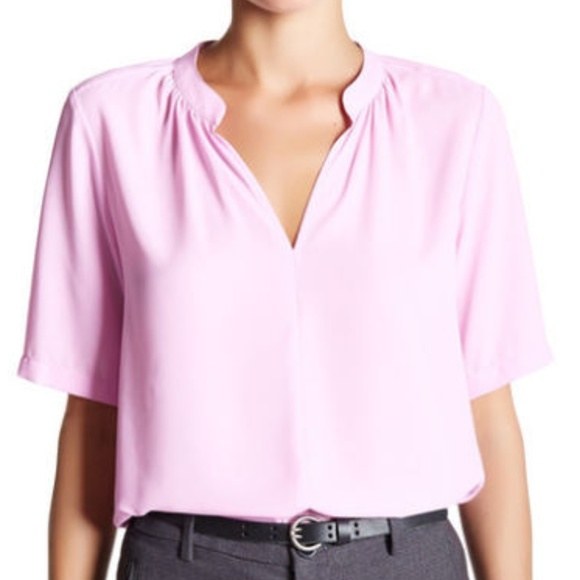 NYDJ Women's Double Georgette Pop Over Blouse - Picture 2 of 5